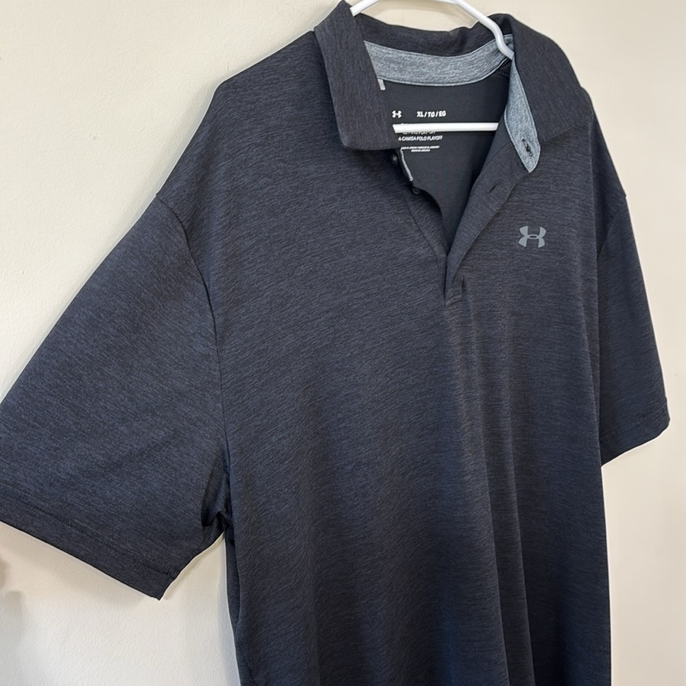 Under Armour Men’s Playoff Golf Polo Black Size XL - Picture 5 of 8